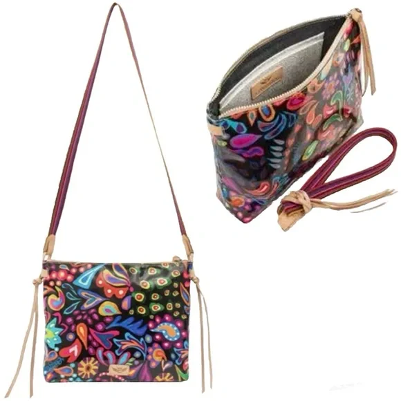 SOLD!!⭐️🌈Consuela Sophie Black Swirly Downtown Crossbody!🌈🌟 - Picture 9 of 14